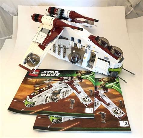 LEGO STAR WARS 75021 REPUBLIC GUNSHIP CLONE WARS WITH INSTRUCTIONS ...