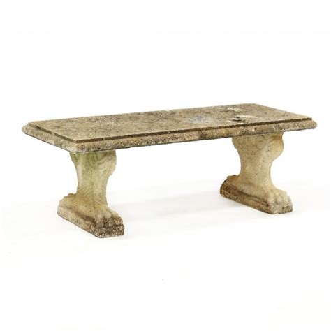 Classical Style Cast Stone Garden Bench (Lot 7 - The Caroline Faison ...