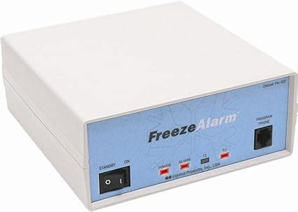 Control Products Deluxe FreezeAlarm Custom Dual Temperature Power Alarm FA-D2 with Remote Switch ...