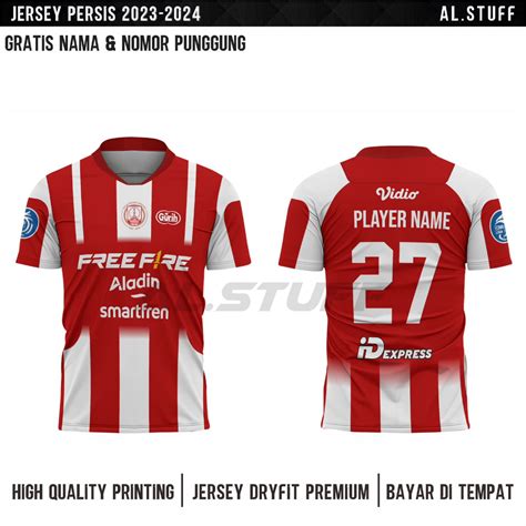 Jual Jersey Persis Solo 2023 Premium Terbaru Gratis Pasang Nama dan Nomor Punggung | Shopee ...