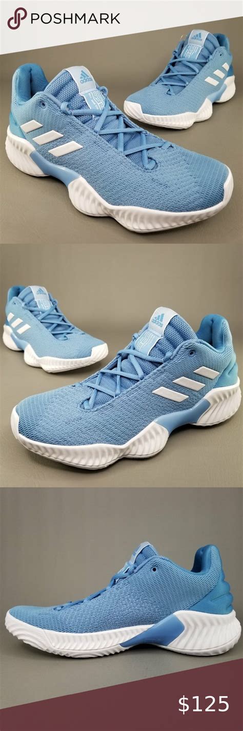 adidas Pro Bounce 2018 Low Basketball Shoes Blue | Blue shoes ...