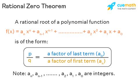 Rational Root Theorem (Rational Zero Theorem) - Examples, Proof