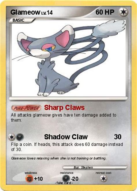 Pokémon Glameow 26 26 - Sharp Claws - My Pokemon Card