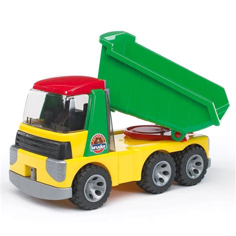 Bruder Toys Roadmax Dump Truck with Tilting Trough for Kids 2+, Yellow | 20000 - Walmart.com ...