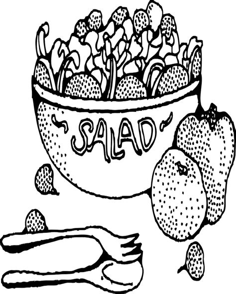 The best free Salad coloring page images. Download from 59 free coloring pages of Salad at ...