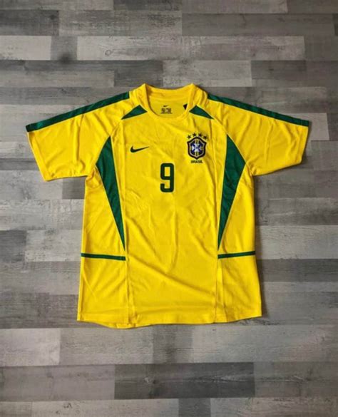 Brazil 2002 World Cup R9 Ronaldo 9 Football Soccer Shirt | Etsy