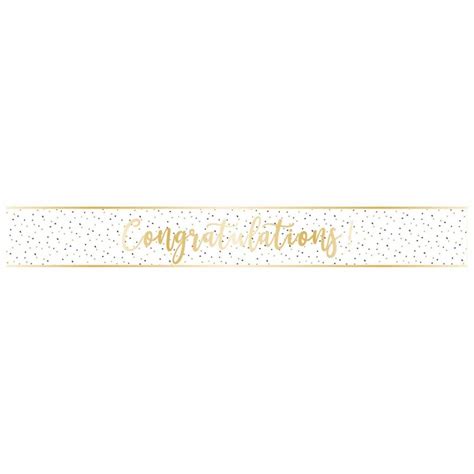 Gold Congratulations Banner | Express Party Supplies