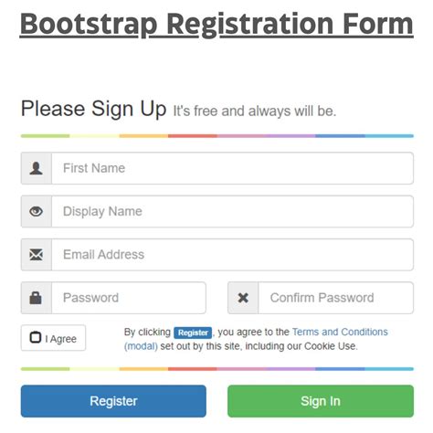 Create a Responsive Bootstrap Registration Form (Source Code)