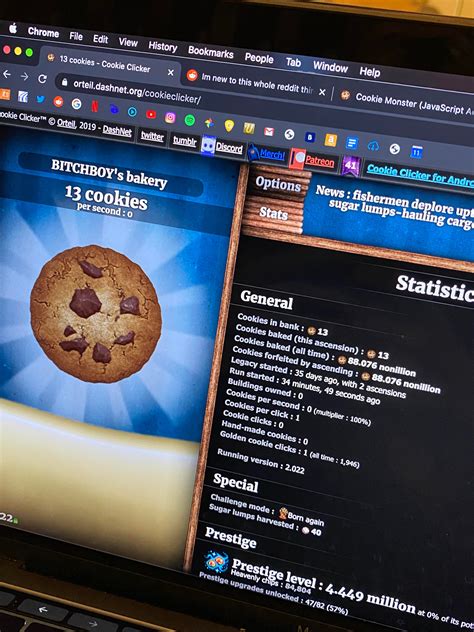 goin for that hardcore/neverclick : r/CookieClicker