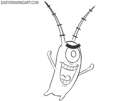 How to Draw Plankton Easy | Drawings, Spongebob drawings, Cartoon drawings