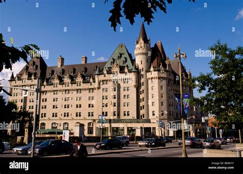 Famous Fairmont Chateau Laurier Hotel in downtown Ottawa Ontario Canada on Rideau Street Stock ...