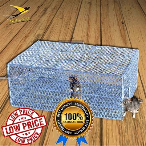 Metallogy Big Rat Mouse Trap Cage With 2 Doors / Snap Mouse Animal ...