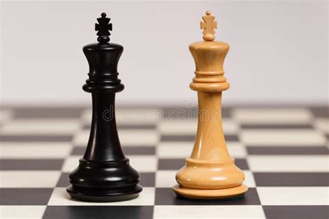 Staunton Kings on Chess Board Stock Photo - Image of detailed, boxwood: 108968810