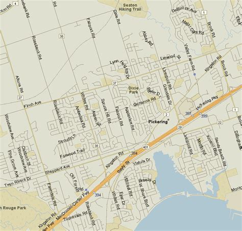 Pickering Map, Ontario - Listings Canada