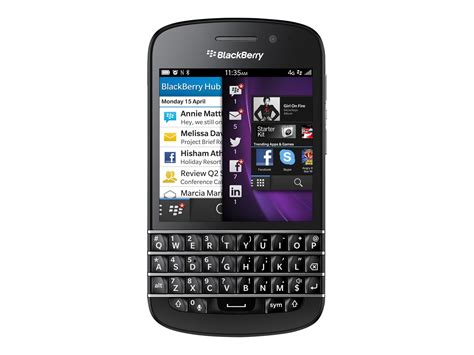 BlackBerry Q10 - 4G BlackBerry smartphone - RAM 2 GB / 16 GB - microSD ...