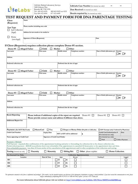 Dna Test Form Pdf - Fill Online, Printable, Fillable, Blank | pdfFiller