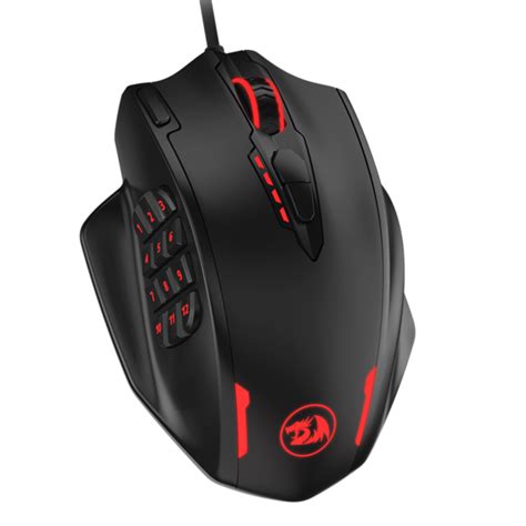 Redragon M908 Impact RGB LED MMO Mouse Laser Wired Gaming Mouse ...