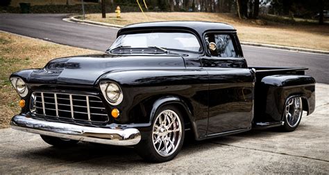 1955 CHEVROLET CUSTOM STEPSIDE BAGGED TRUCK - Classic Chevrolet Other ...