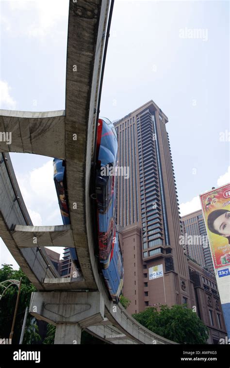 Monorail train in Kuala Lumpur, Malaysia Stock Photo - Alamy