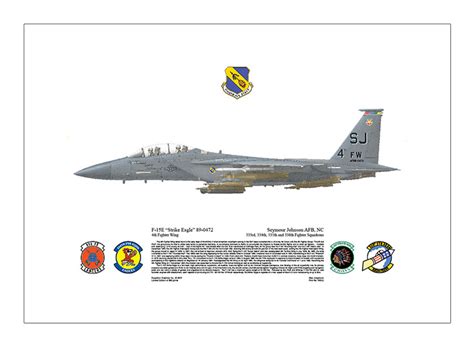 F-15E “Strike Eagle” 333rd, 334th, 335th and 336th FS, 4th FW Seymour Johnson AFB, NC – Squadron ...