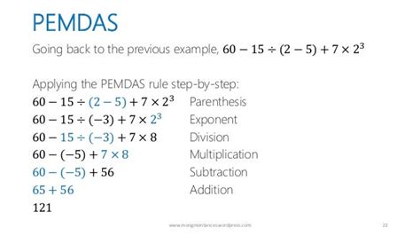 PEMDAS - The Proper Order of Mathematical Operations