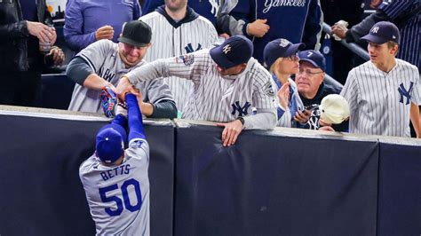 Yankees Fans Steal Foul Ball from Mookie Betts in World Series Drama ...