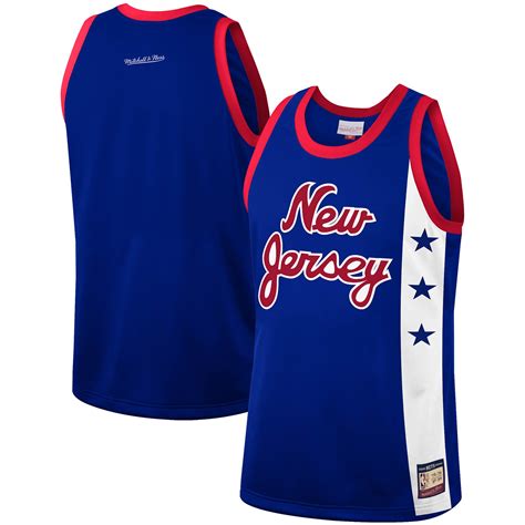 New Jersey Nets Mitchell & Ness Hardwood Classics Team Heritage Fashion Jersey - Blue