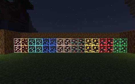 Glowing ores 1.20.2/1.20.1/1.20/1.19.2/1.19.1/1.19/1.18/1.17.1/Forge/Fabric packs minecraft