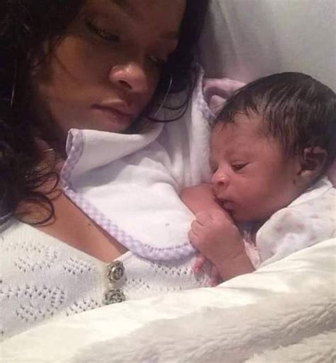 Rihanna gives birth to a baby boy.