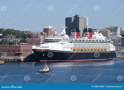 Halifax City Port with a Cruise Ship Stock Image - Image of building ...