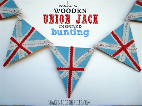 {creat this} wooden union jack inspired bunting at shaken together ...