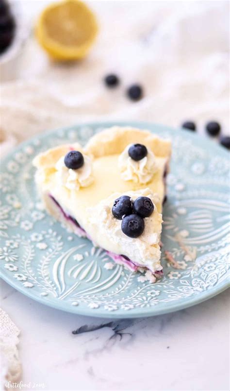 This is the best Blueberry Lemon Pie recipe! It’s an almost no bake ...