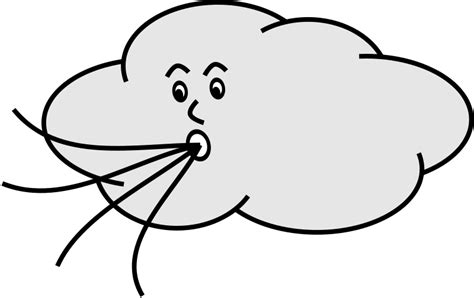 Wind blowing cloud | Clipart Panda - Free Clipart Images | Wind cartoon ...