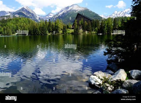 Lake in Tatra Mountains Stock Photo - Alamy