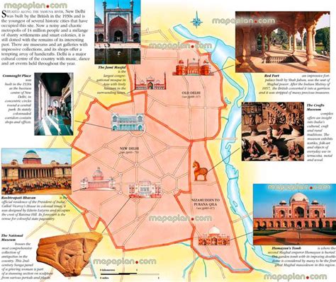 7 best images about Delhi, India printable map of top tourist ...