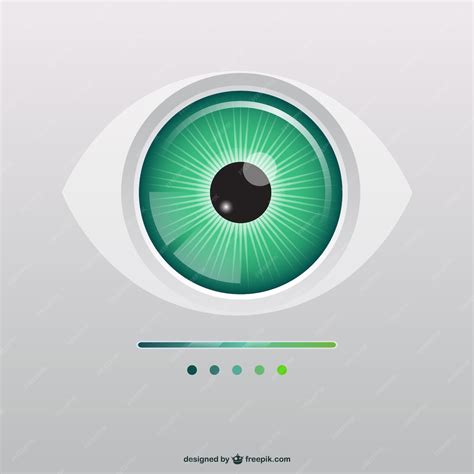 Premium Vector | Green eye illustration