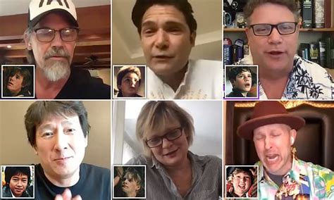 The Goonies cast reunite for Josh Gad | Daily Mail Online