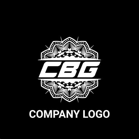 CBG letter royalty mandala shape logo. CBG brush art logo. CBG logo for a company, business, and ...