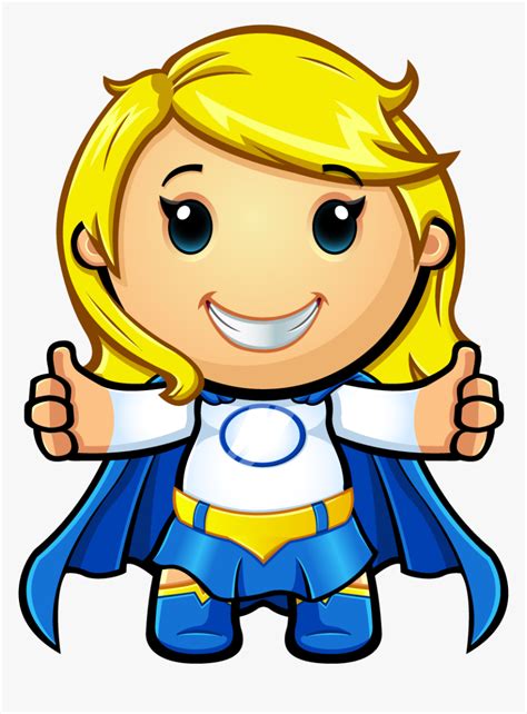 Transparent Thumbs Up Clipart Png - Girl Thumbs Up Cartoon, Png Download - kindpng