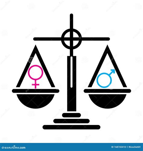 Gender Symbol Scales Cartoon Vector | CartoonDealer.com #40796527