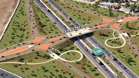 California's first diverging diamond interchange just debuted in Manteca - SR120 / Union Road ...