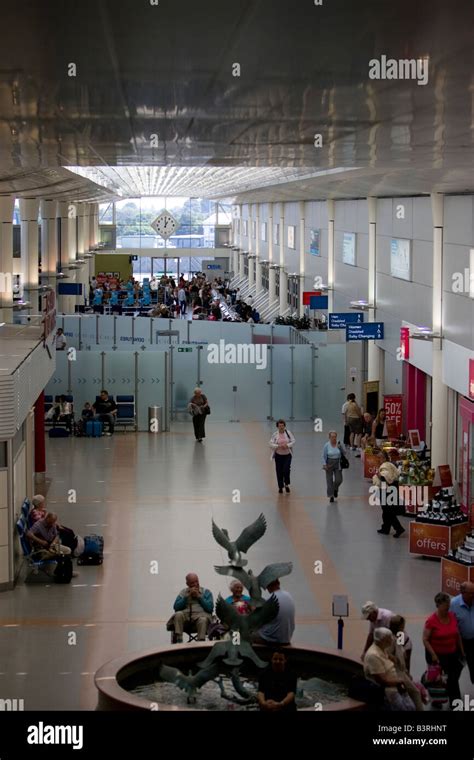 Check in and security hall at Jersey Airport Channel Islands Stock ...