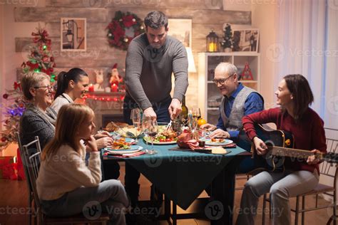 Big family at christmas celebration 4623757 Stock Photo at Vecteezy