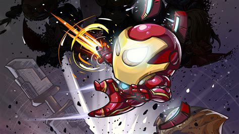 Iron Man Cartoon Marvel Art Wallpaper, HD Superheroes 4K Wallpapers, Images and Background ...