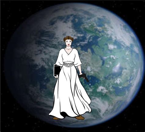 Princess Leia with Alderaan by reader1718 on DeviantArt