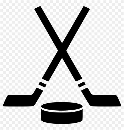 Hockey Puck Sticks Comments - Olympic Hockey Symbol - Free Transparent PNG Clipart Images Download