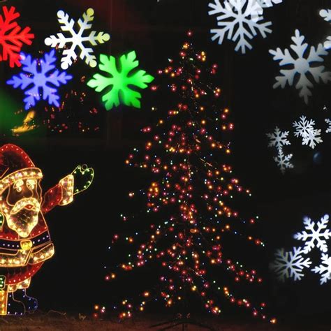 Outdoor Laser Christmas LED Lights Waterproof Snowflake Landscape ...