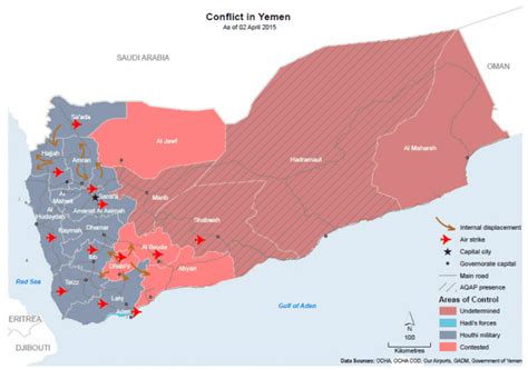 Conflict in Yemen As of 02 April 2015 - Yemen | ReliefWeb