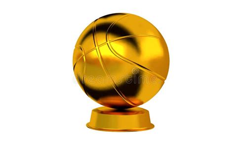 Basketball trophy in Gold stock illustration. Illustration of star - 108692775