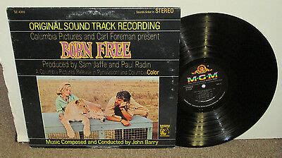 BORN FREE Original Soundtrack, orig MGM vinyl LP, 1966, VG+/VG, John ...